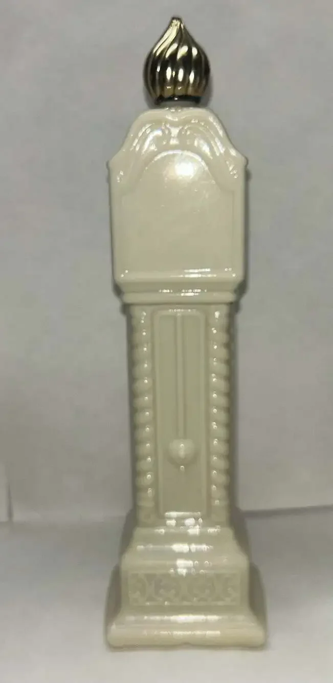 AVON Vintage MILK GLASS Cologne Bottles, Clock Design From the 70's